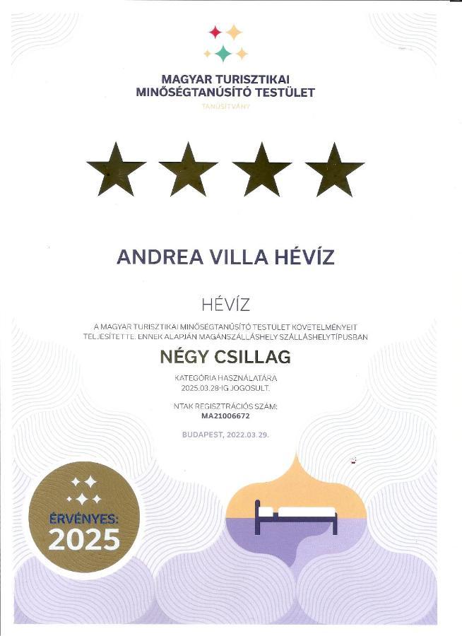 Andrea Villa Heviz II Balaton ภายนอก รูปภาพ